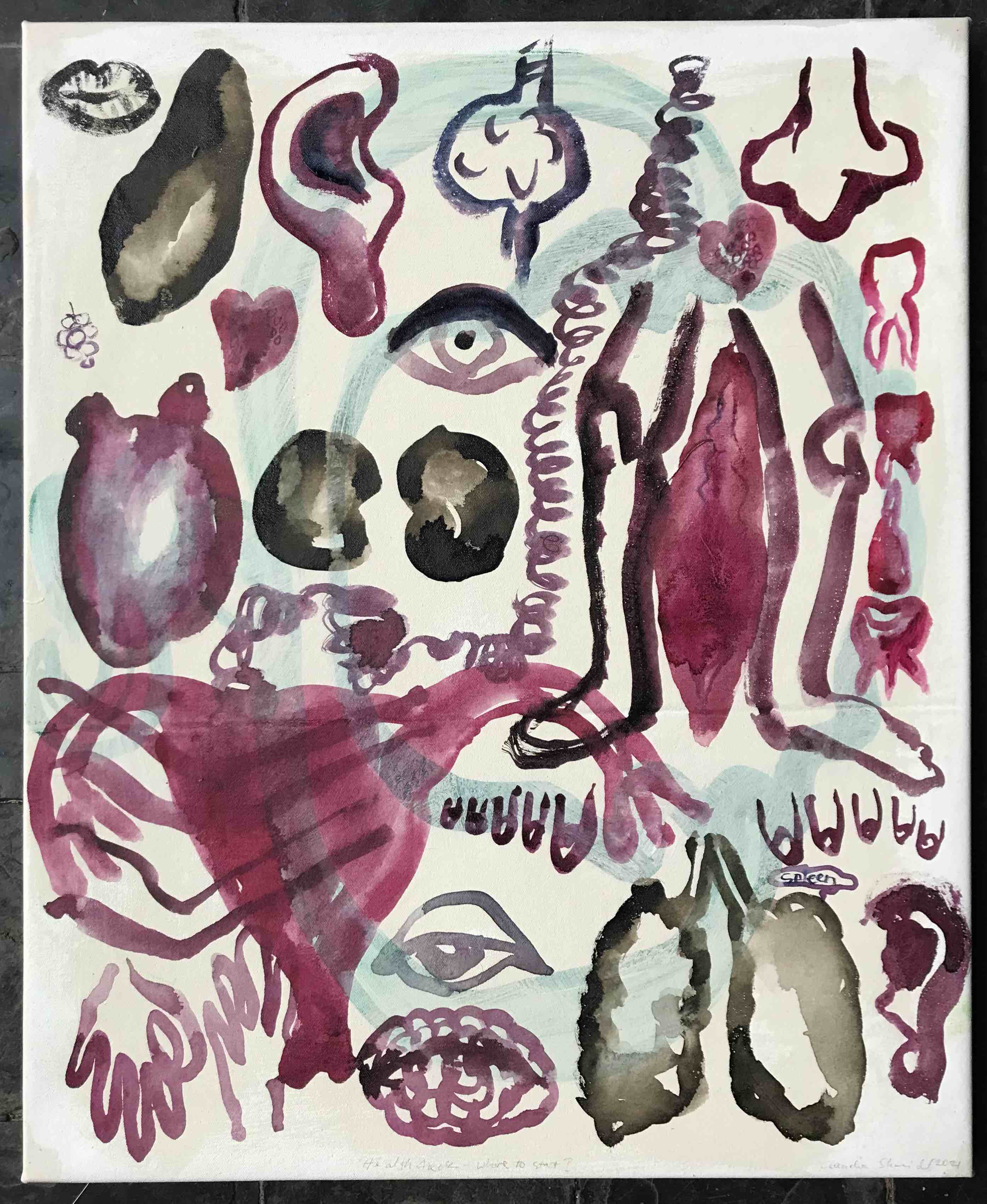 painting of all inner organs