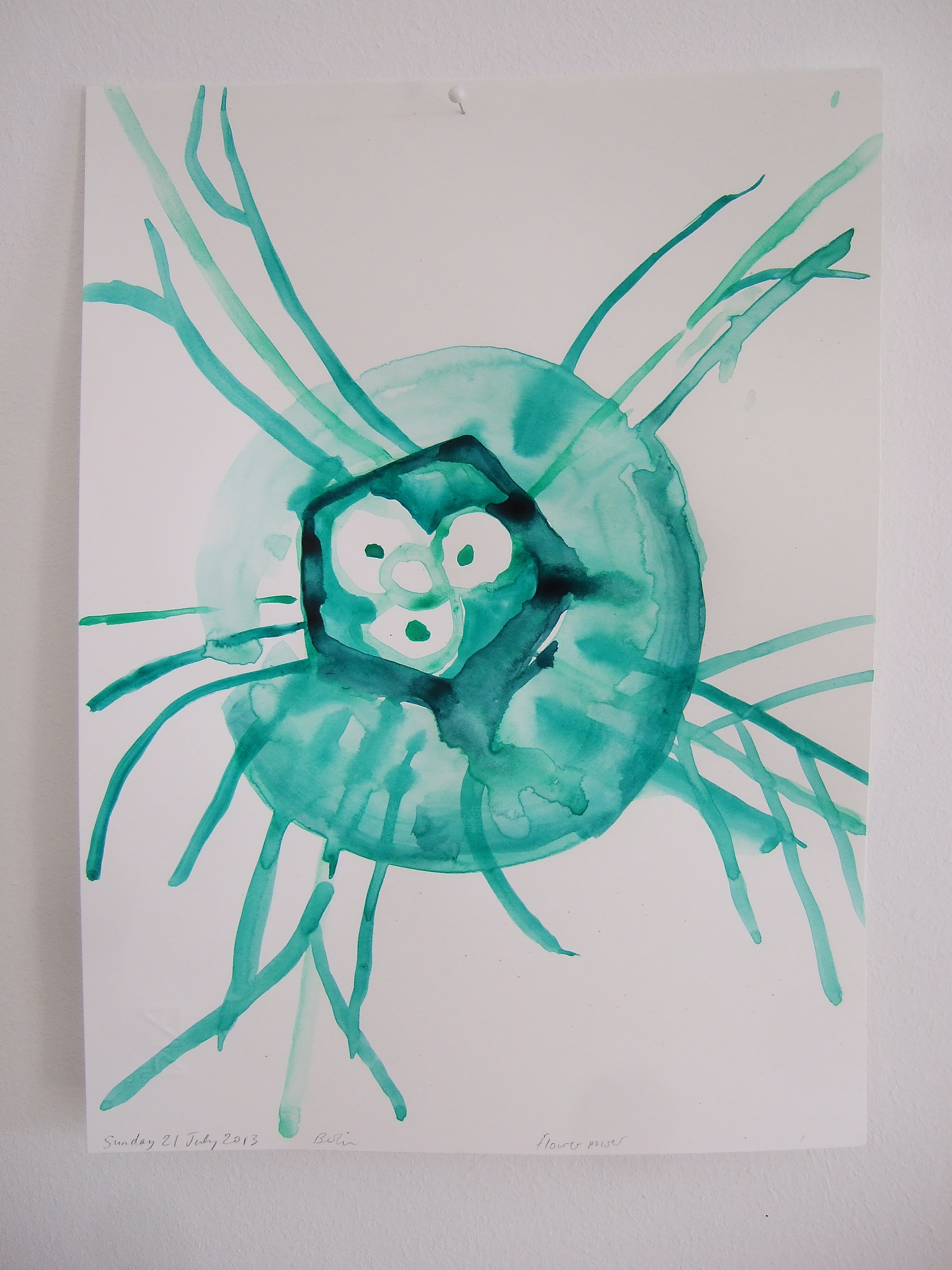 detail of inner pumpkin flower