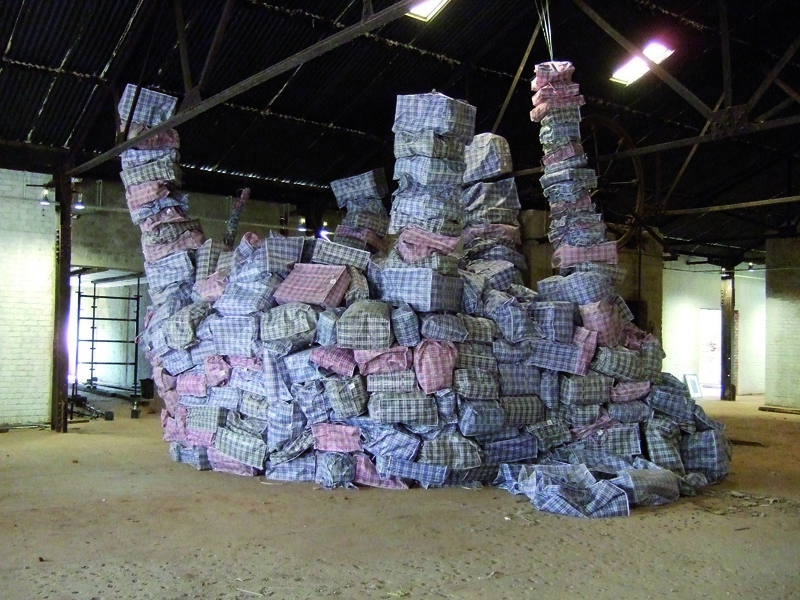 dead elephant made of global shoppers