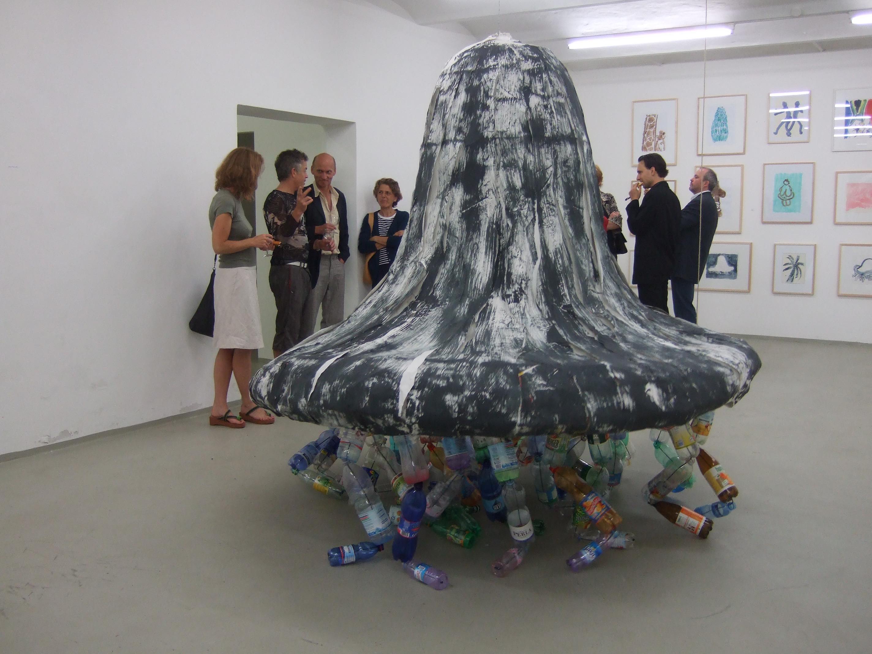 animated sculpture driven by flowing water